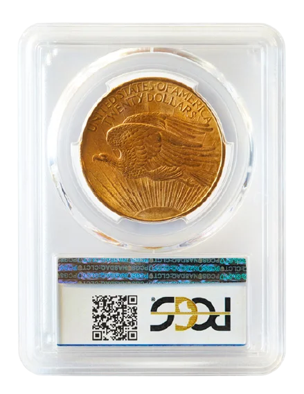 1908 $20 Saint Gaudens Gold Double Eagle “No Motto” | PCGS Certified