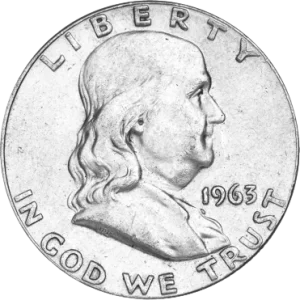 $.50 Silver Half Dollar Franklin